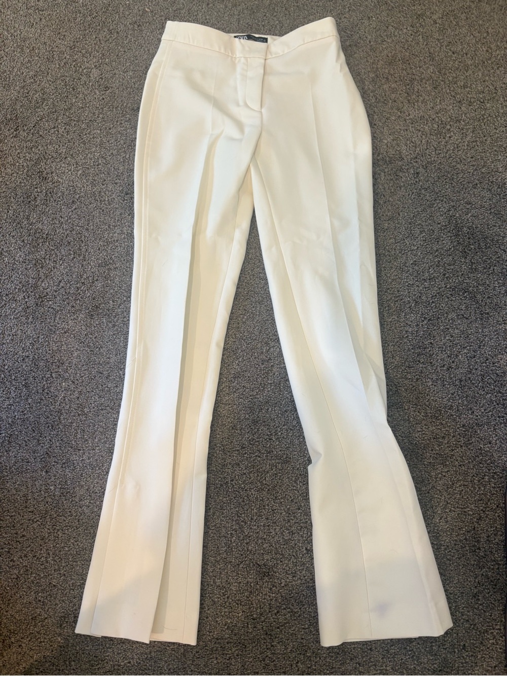 Zara Ecru Women's Tailored Dress Pants